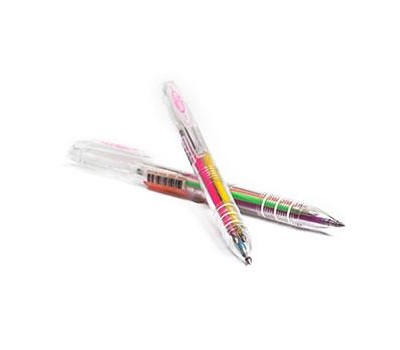 국산  3색형광 볼펜 0.5mm