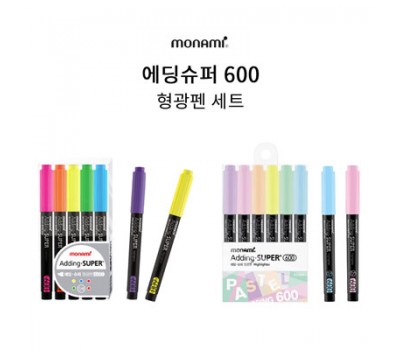 모나미  에딩 슈퍼형광펜 600