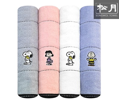 송월 스누피 프렌즈40 세면타월