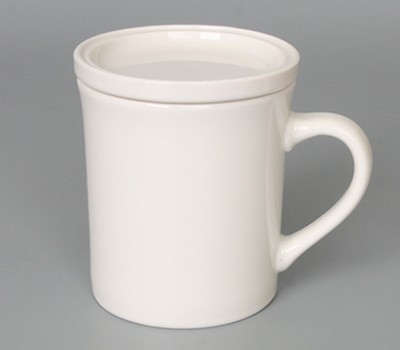 키친필 모던화이트 뚜껑머그 360ml 12온스